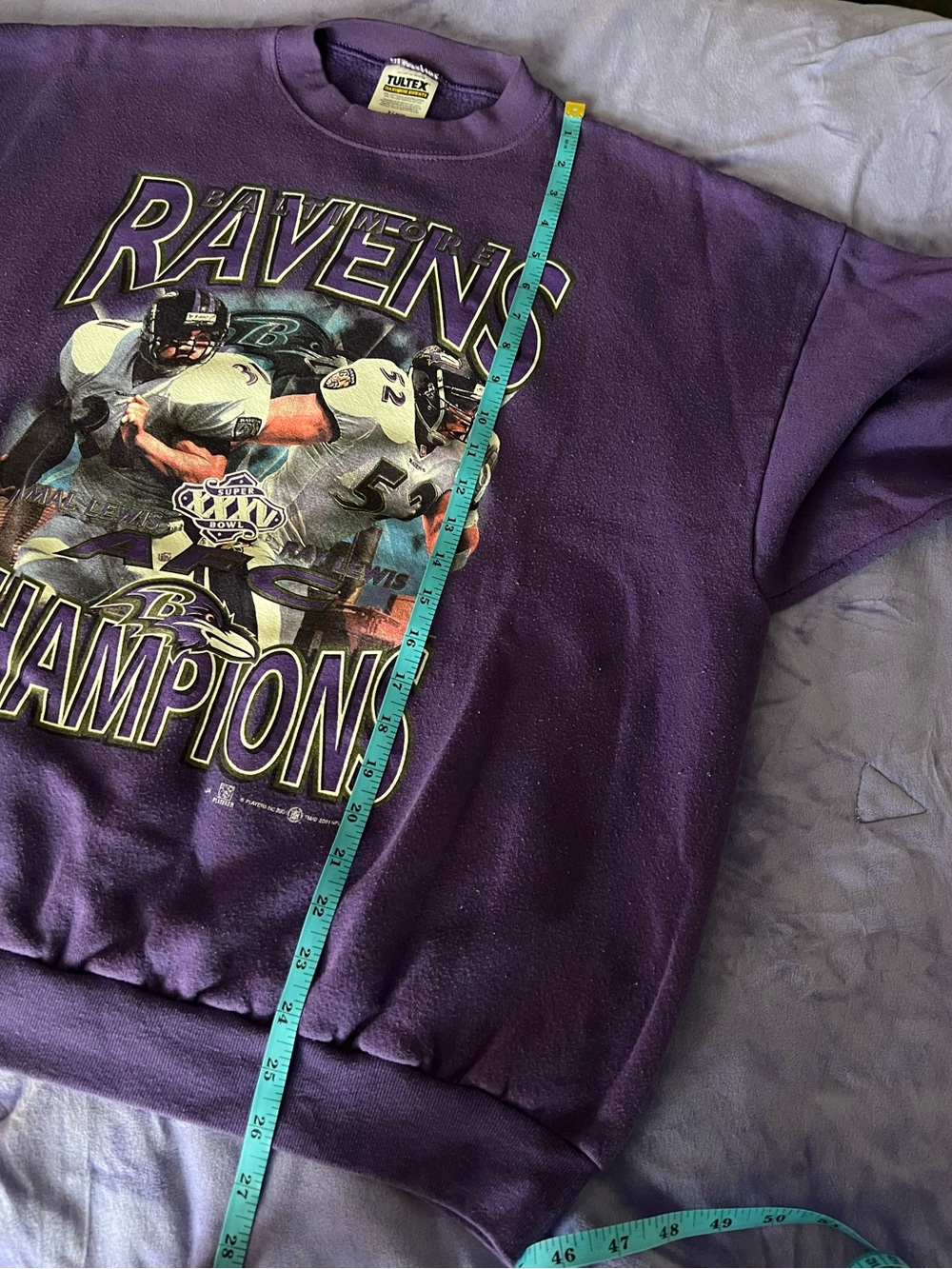 Vintage 2001 Baltimore Ravens Champions Crewneck Sweatshirt - Picture 9 of 9